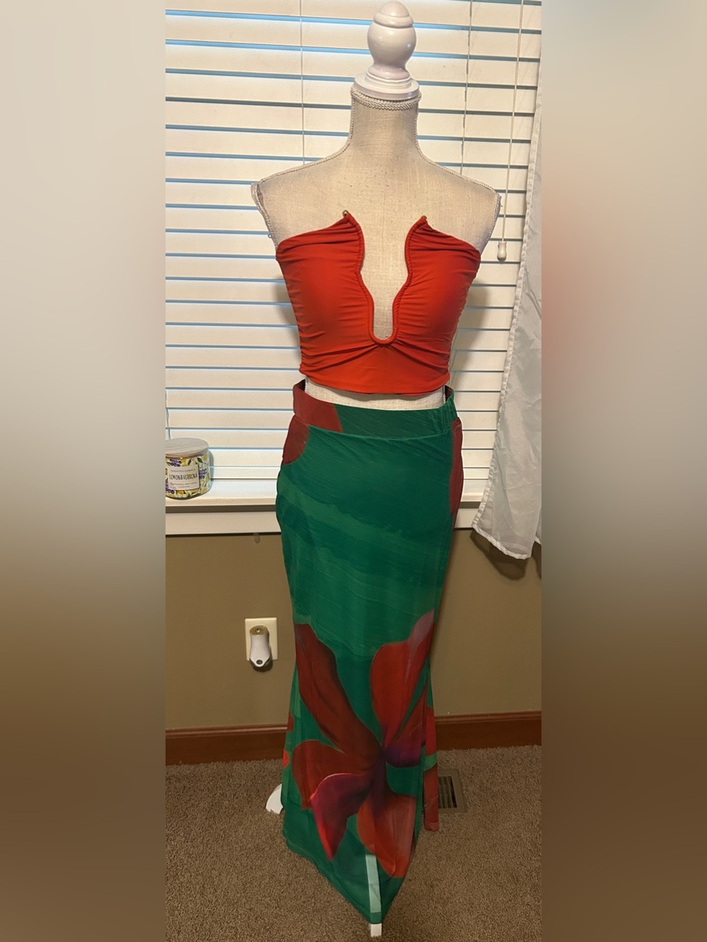 Fashion Nova double lined tube top & Mesh Maxi Skirt❤️ - Picture 10 of 10